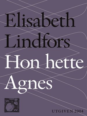 cover image of Hon hette Agnes